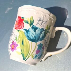 Pioneer Woman Floral Butterfly Coffee Tea Mug 18 oz